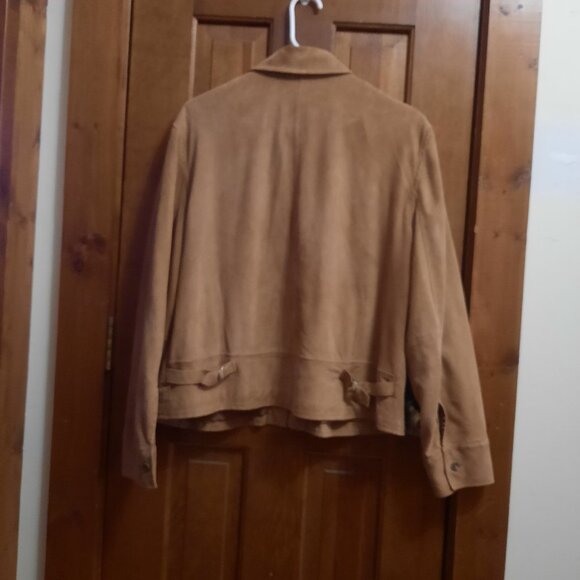 Super Soft Lightweight Authentic Suede Jacket Ralph Lauren Size 16 - Picture 2 of 2